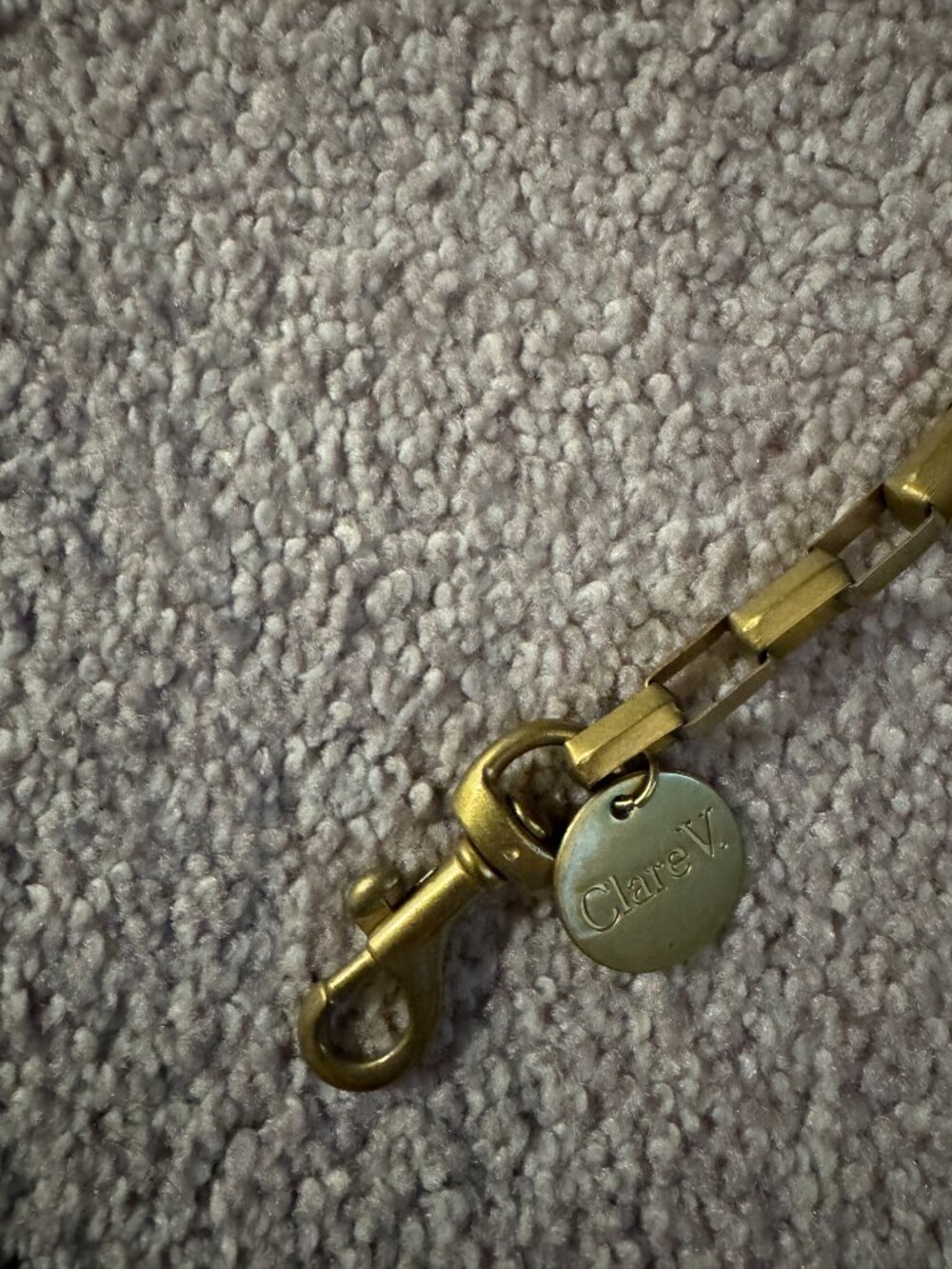 Clare V Gold Chain Crossbody Strap - Picture 2 of 2